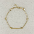 Fancy box chain bracelet - 18k Gold filled