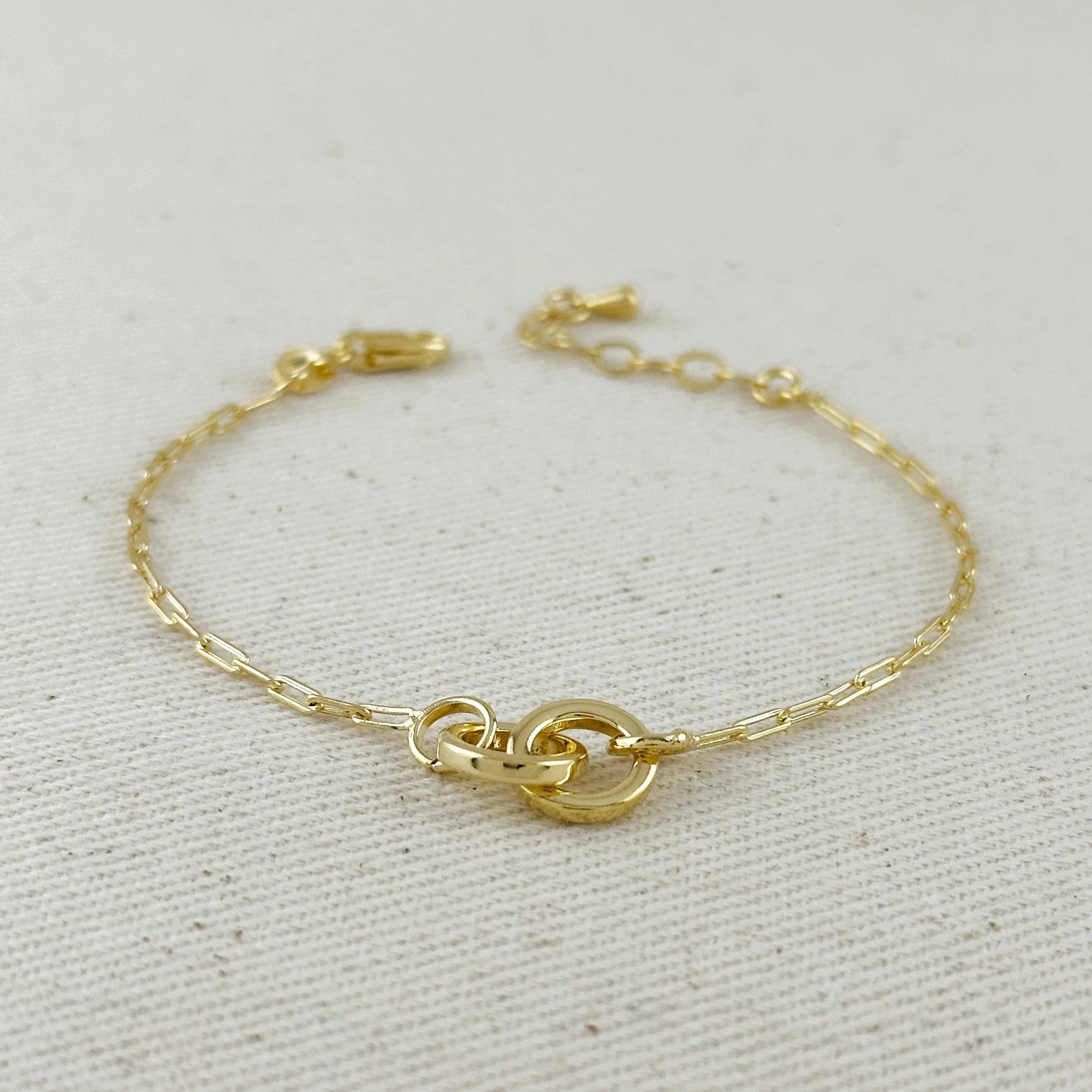 Linked bracelet - 18k Gold filled