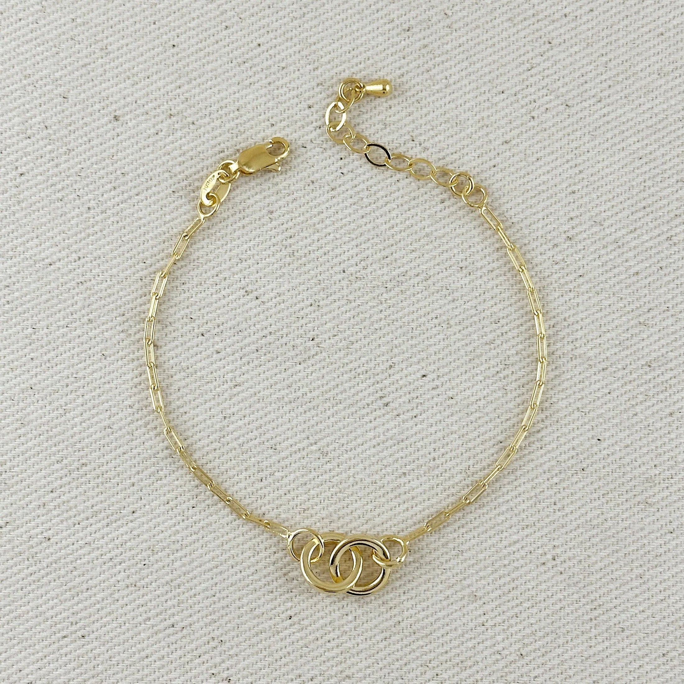 Linked bracelet - 18k Gold filled