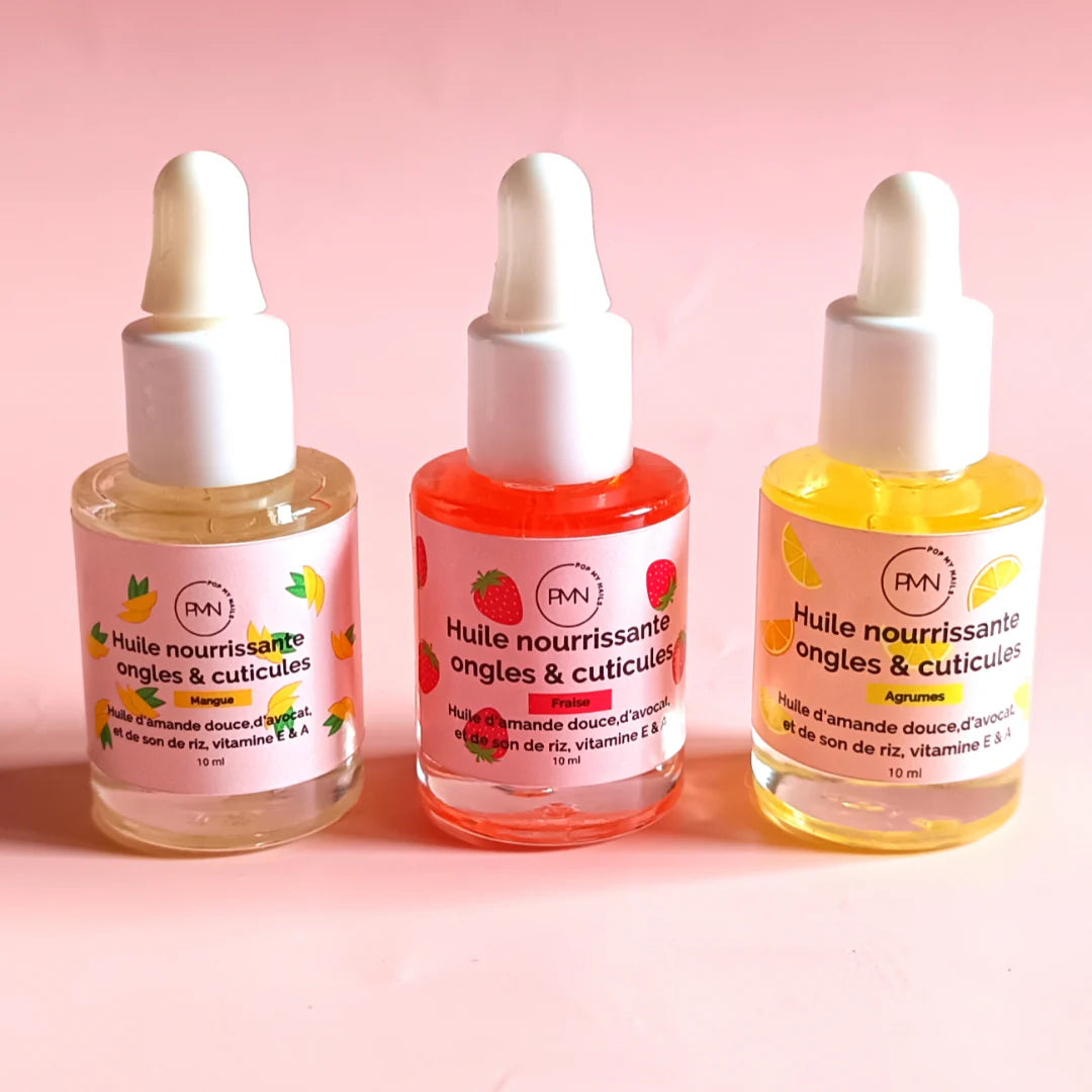 Nourishing nail and cuticle oil - 10ml - Strawberry