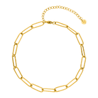 Paperclip bracelet - 18K gold-plated