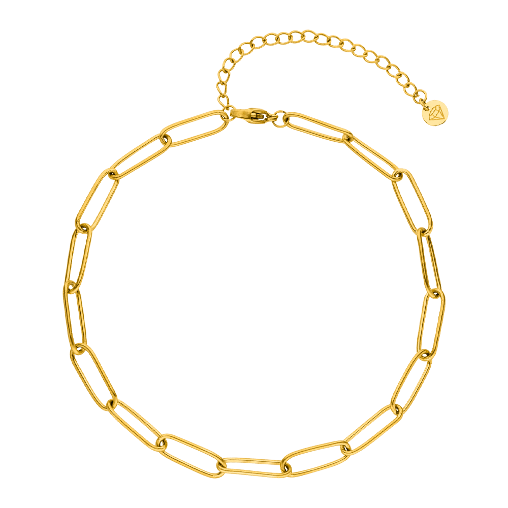 Paperclip bracelet - 18K gold-plated