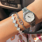 Prestige 2 bracelet - 18K gold-plated - Silver