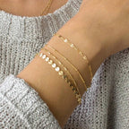 Elodie bracelets - Set of 4 - Gold plated